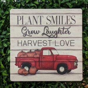 Trivet Harvest Fall Pumpkin Truck Theme..New